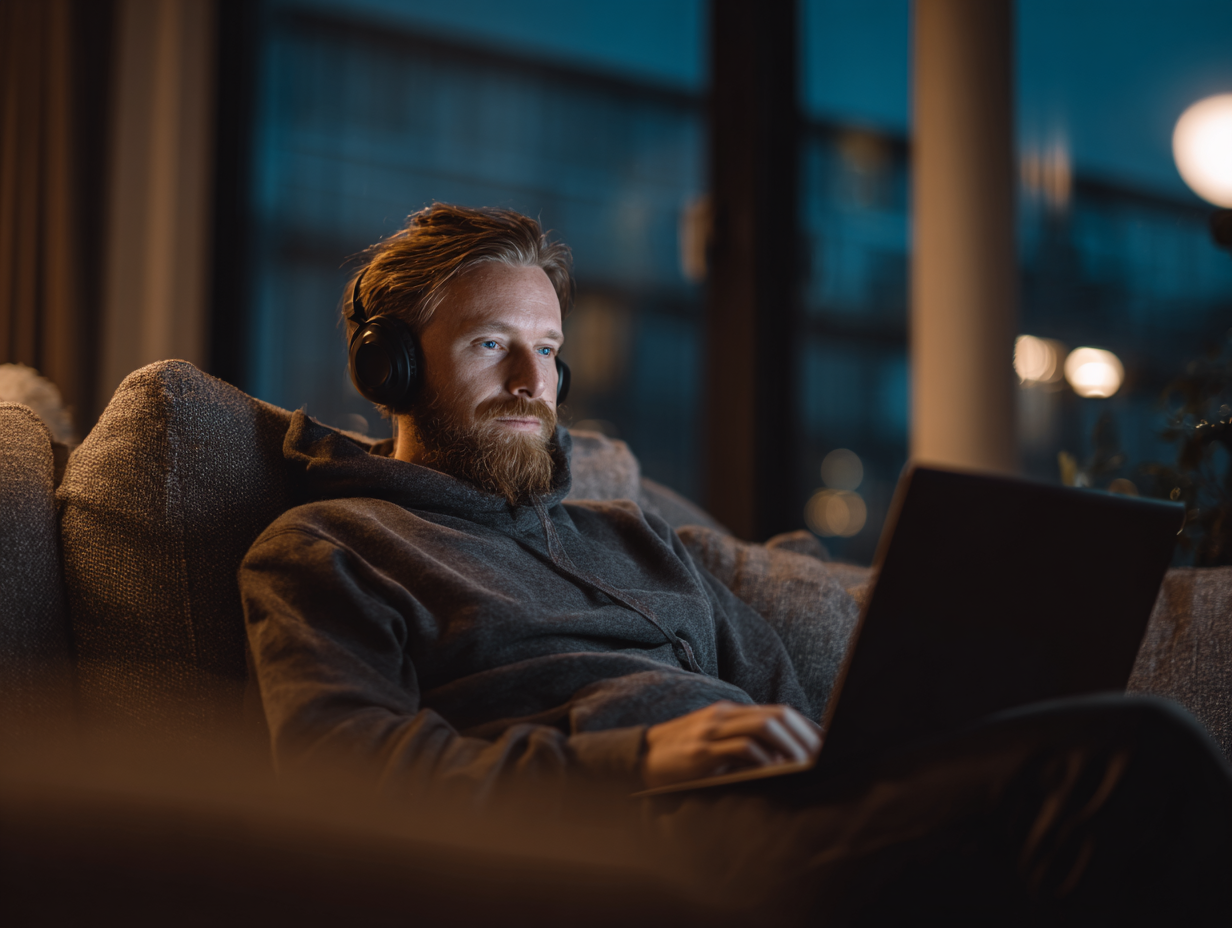 Security analyst reviewing mobile dashboards